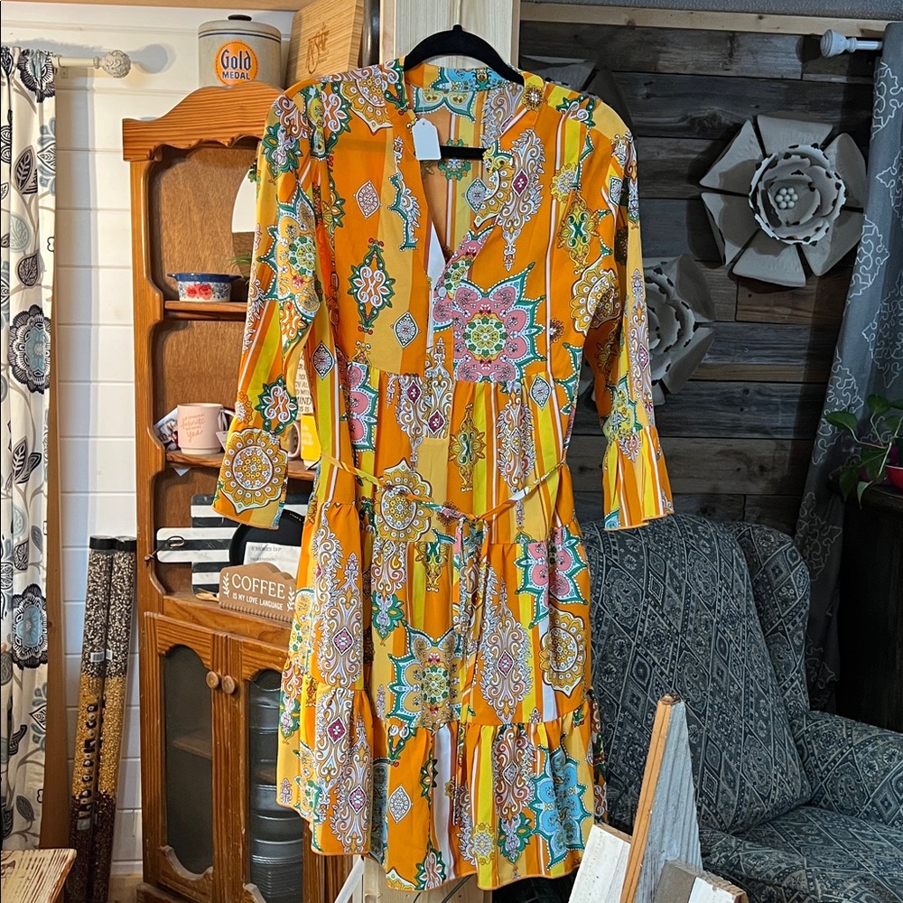 Floral Yellow Dress